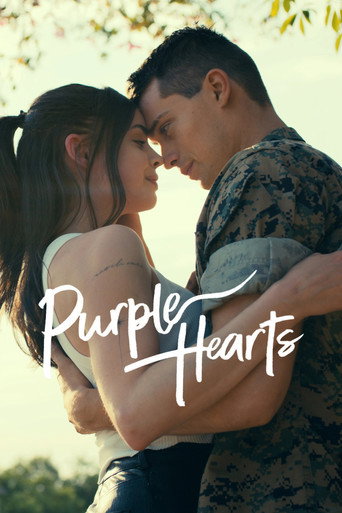 Purple Hearts (2022) Hindi Dubbed Netflix Poster