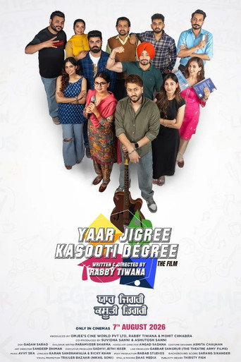 Yaar Jigree Kasooti Degree (2026) Punjabi CAMRip Poster